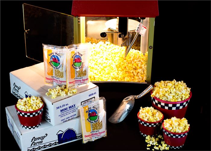 5.25 oz Mini Max Popcorn Kit – Fancy Farm Popcorn